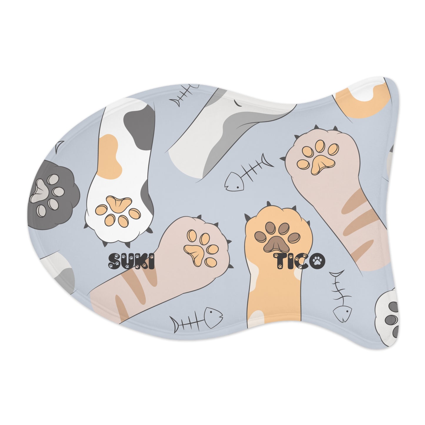Cat Feeding Mat Paws
