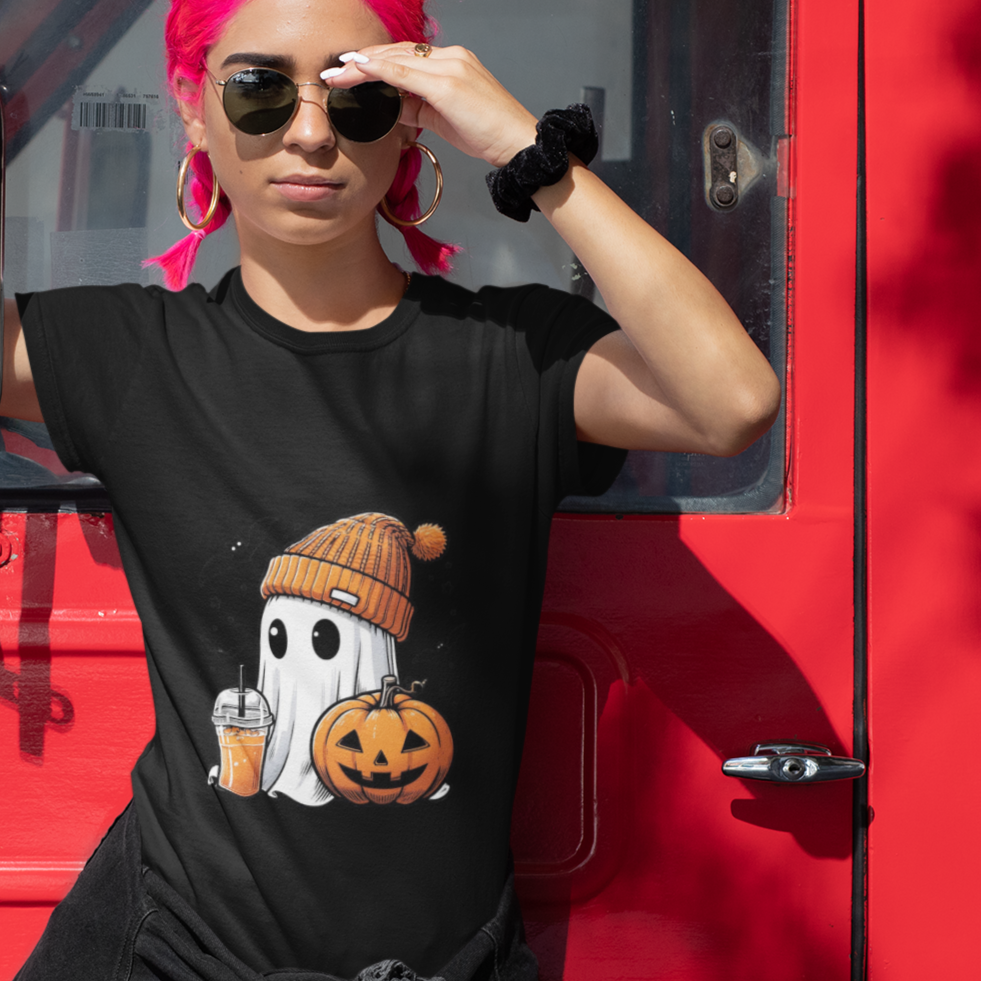 Halloween Ghost Shirt, Cute Comfort Colors Tee