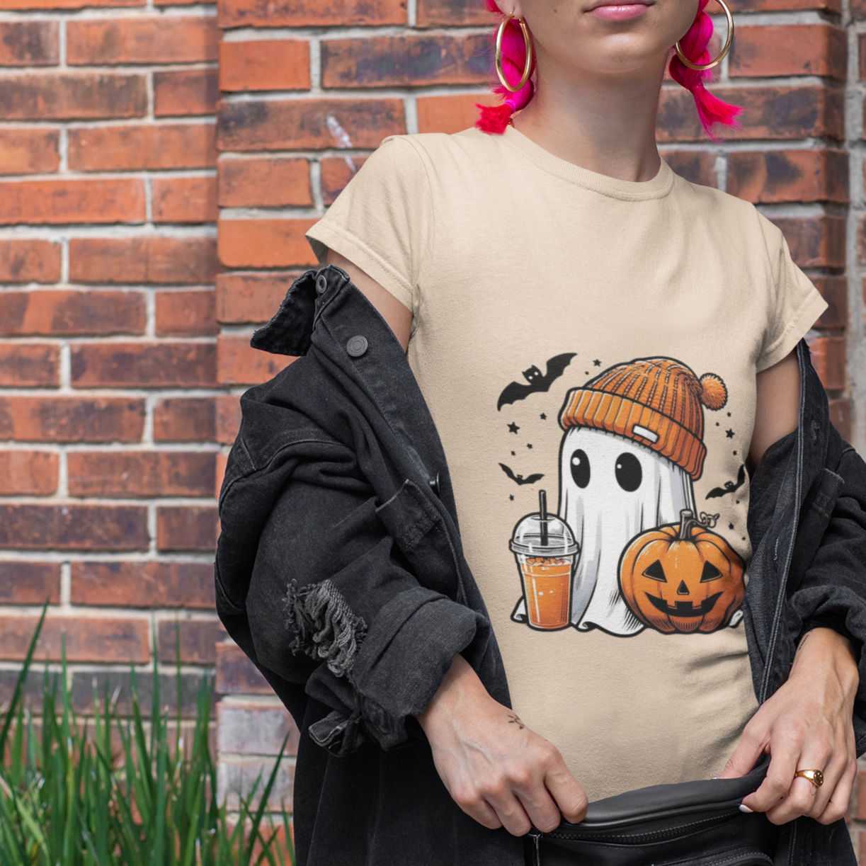 Halloween Ghost Shirt, Cute Comfort Colors Tee