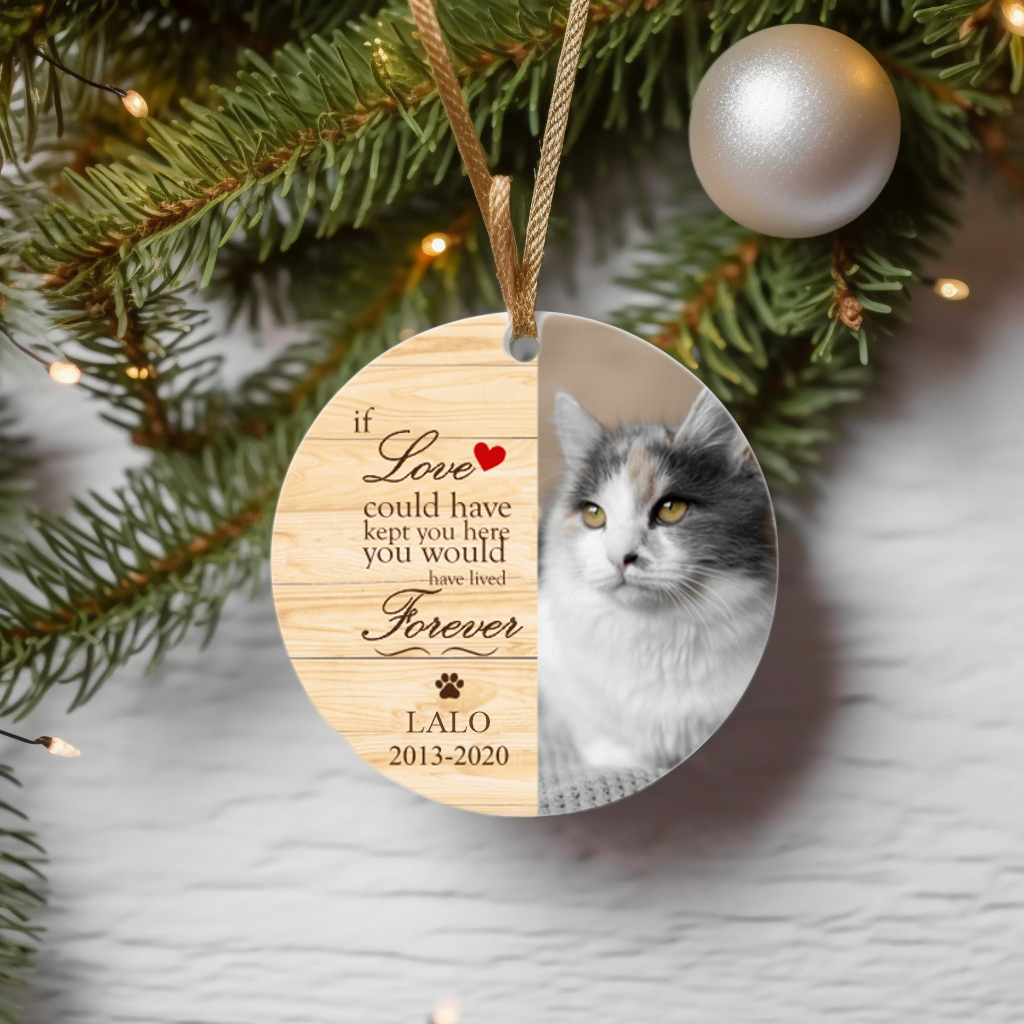 Personalized Pet Ornament, Memorial Gift for Deceased Pets