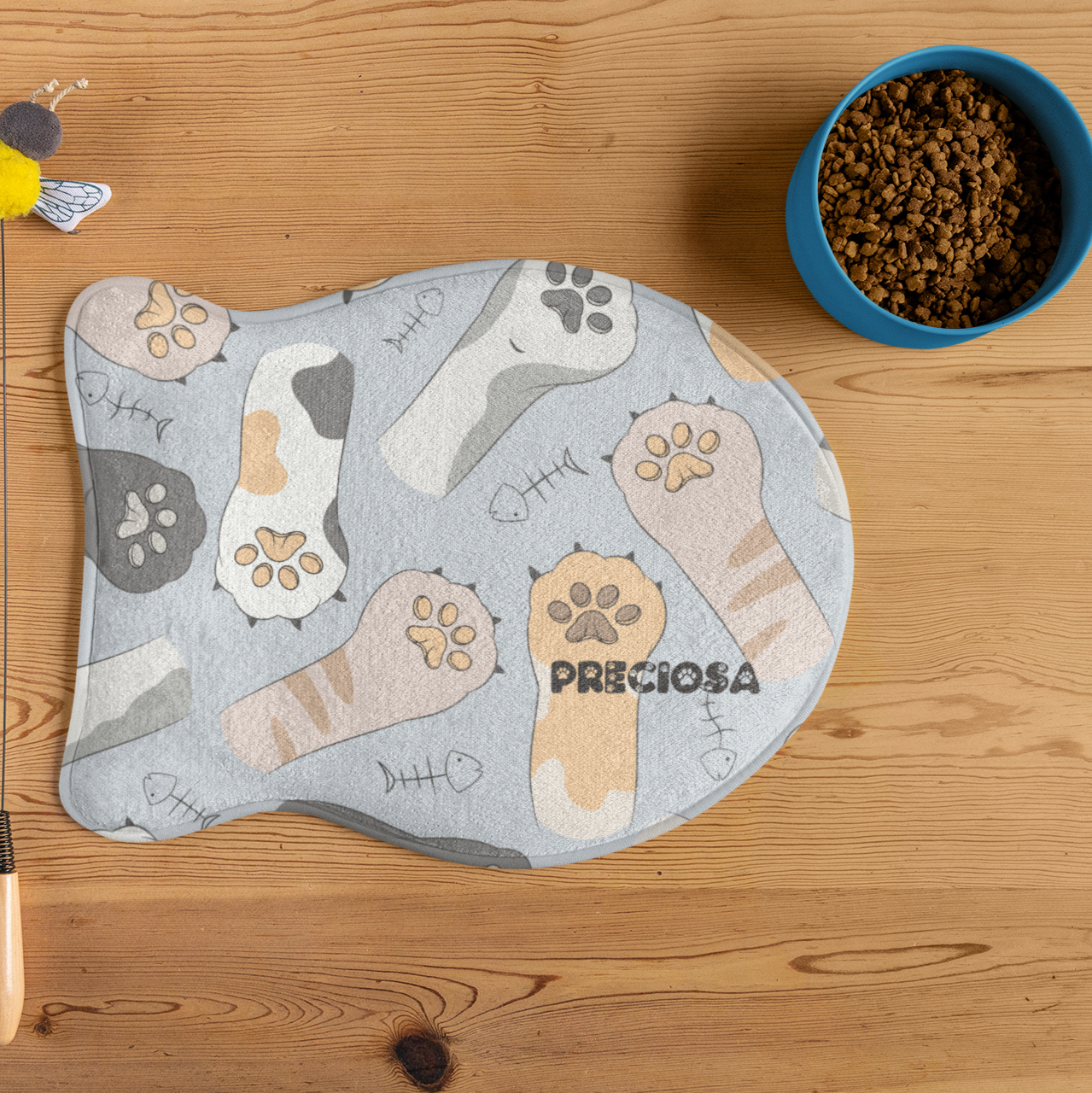 Cat Feeding Mat Paws