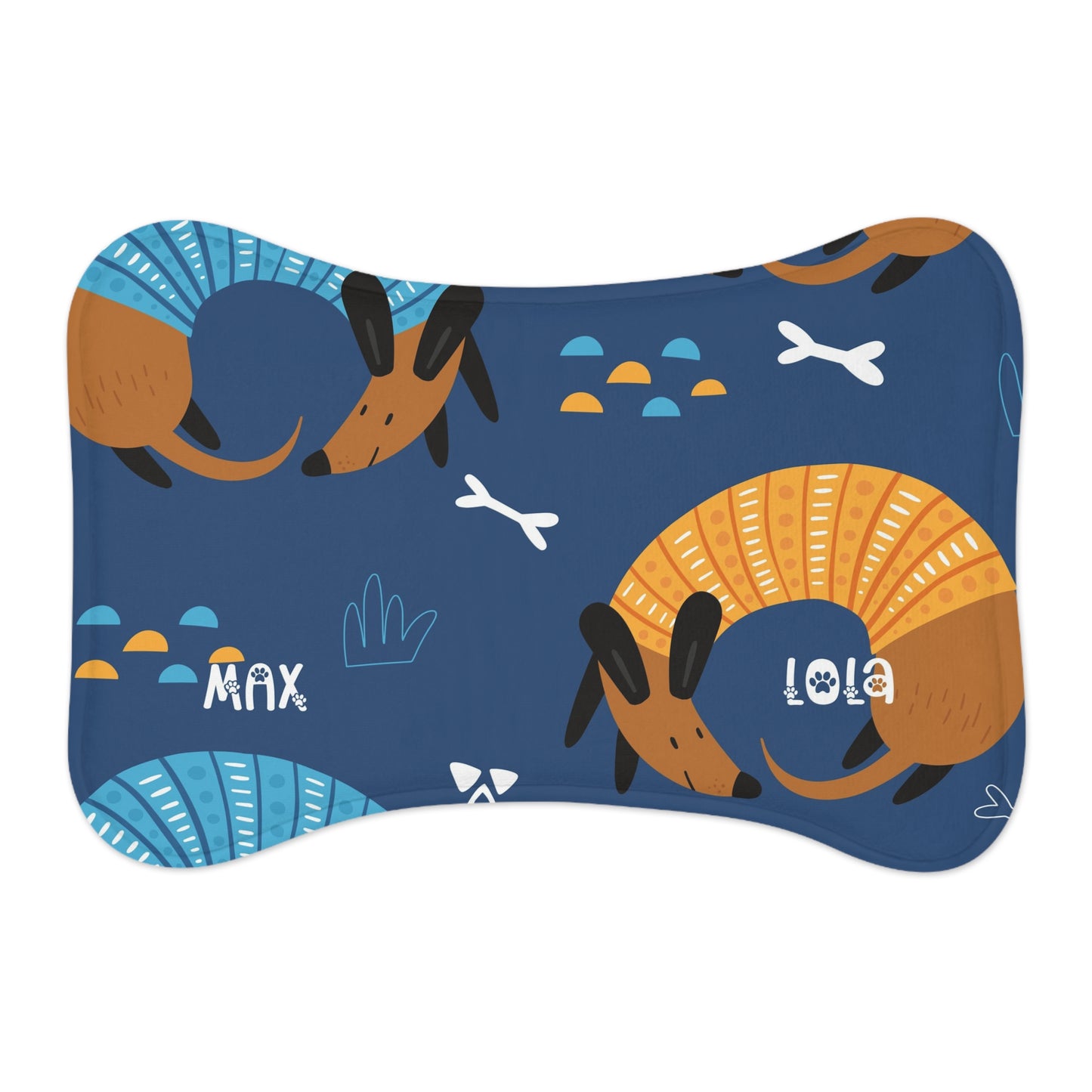 Personalized Dog Feeding Mat - Cute Animal Design for Dogs