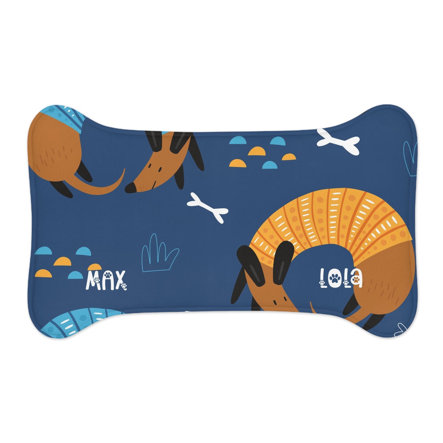 Personalized Dog Feeding Mat - Cute Animal Design for Dogs