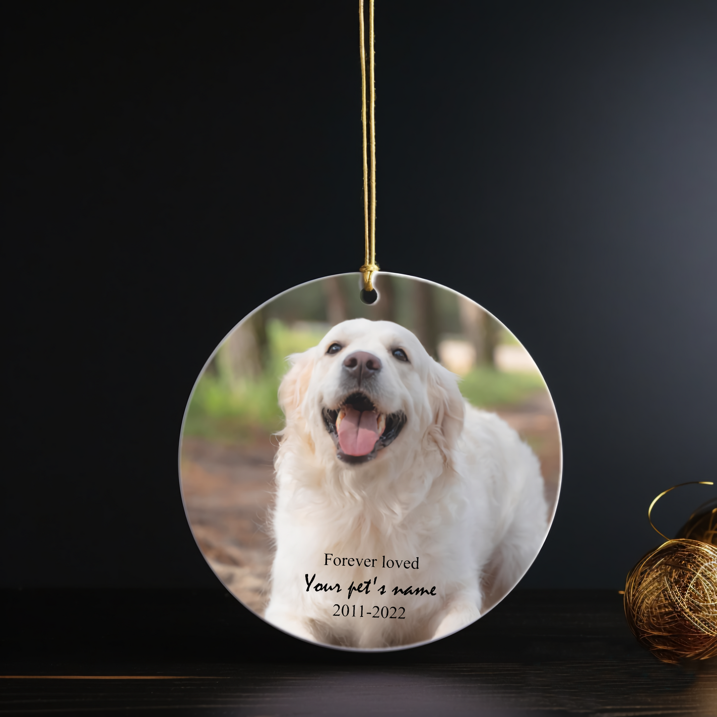 Custom Ornament for Pet Memorial