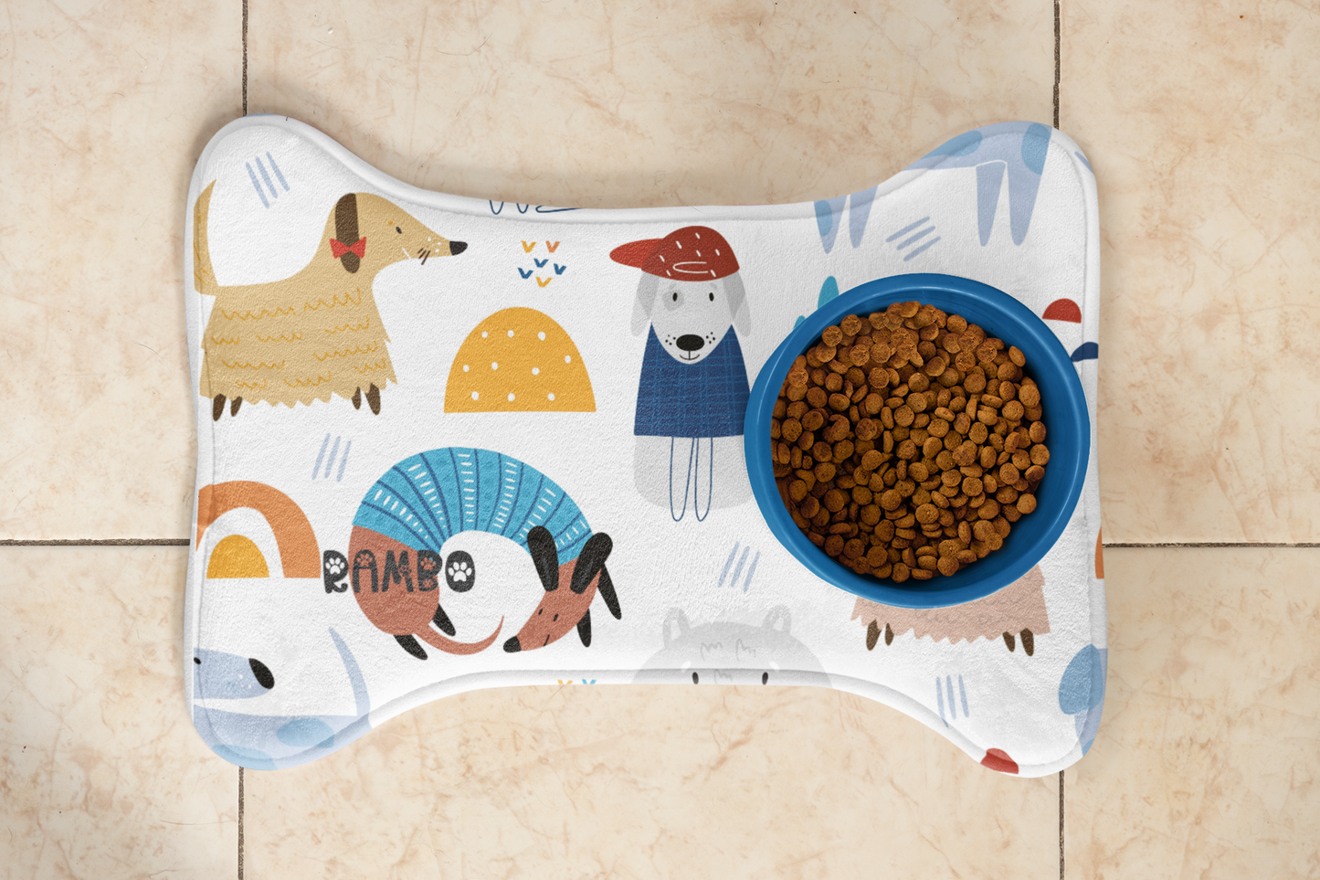 Personalized Dog Feeding Mat