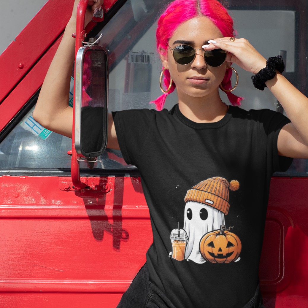 Halloween Ghost Shirt, Cute Comfort Colors Tee