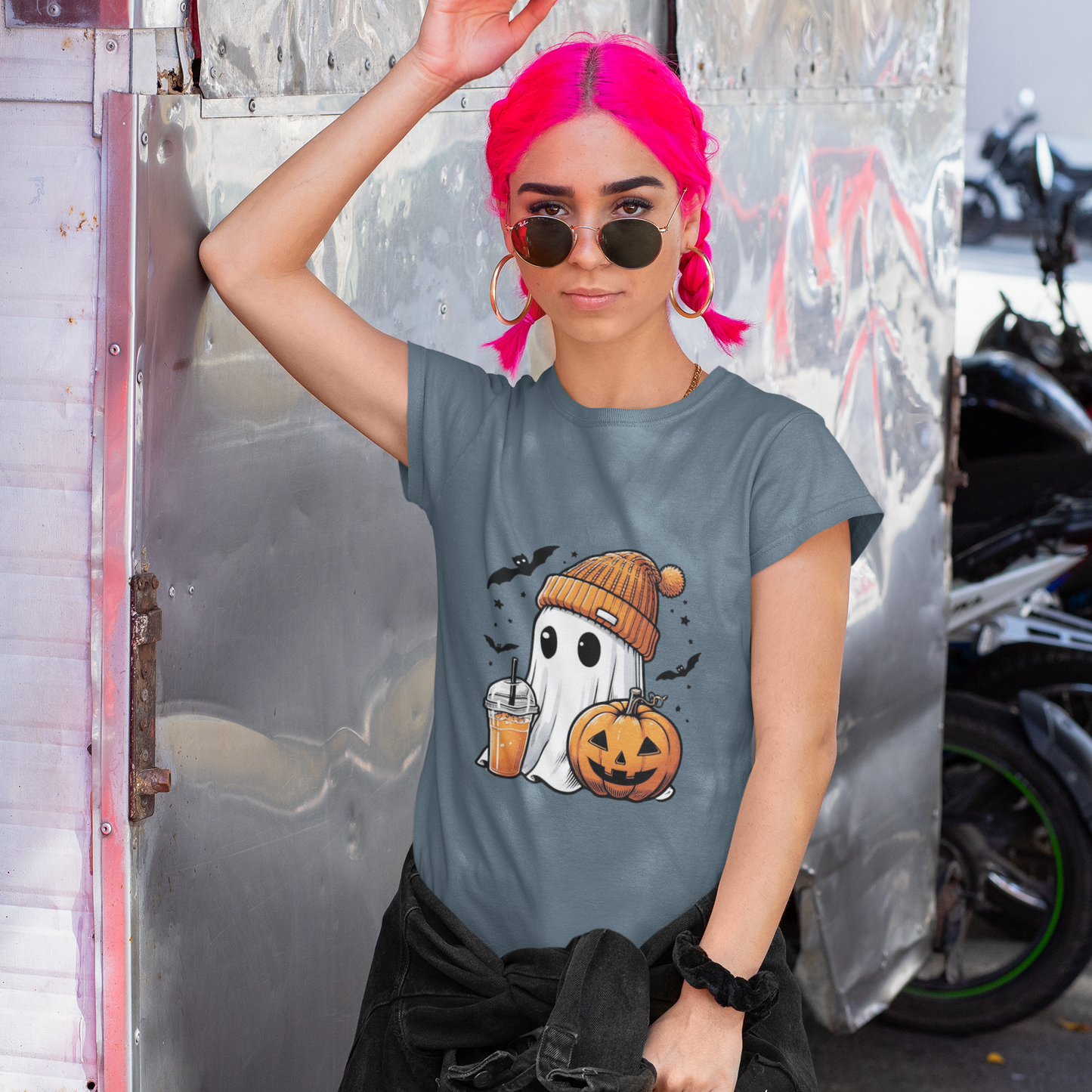 Halloween Ghost Shirt, Cute Comfort Colors Tee