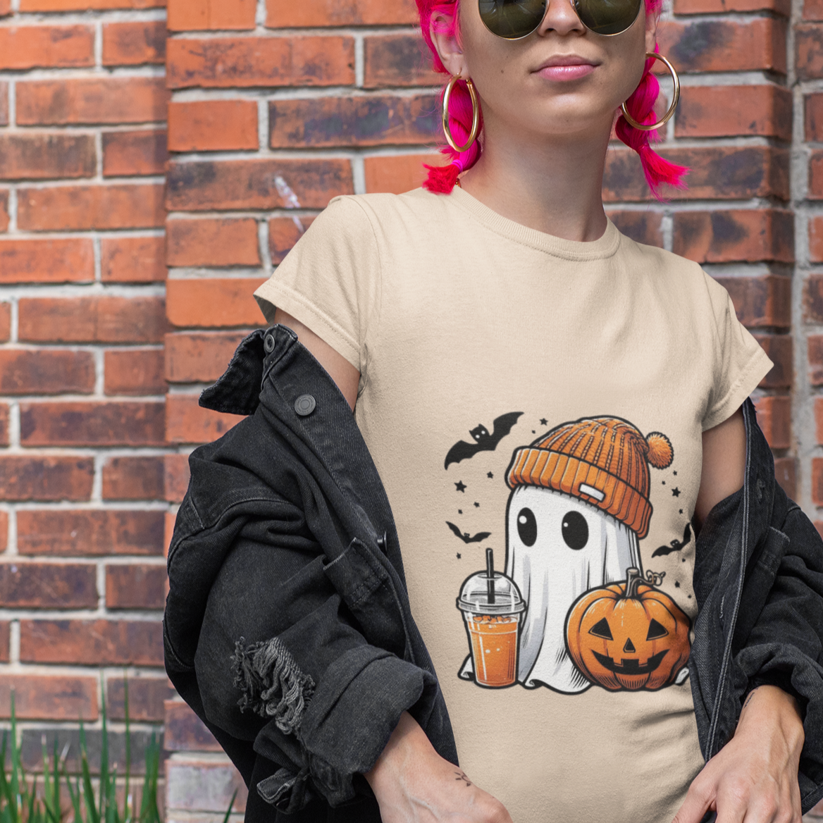 Halloween Ghost Shirt, Cute Comfort Colors Tee