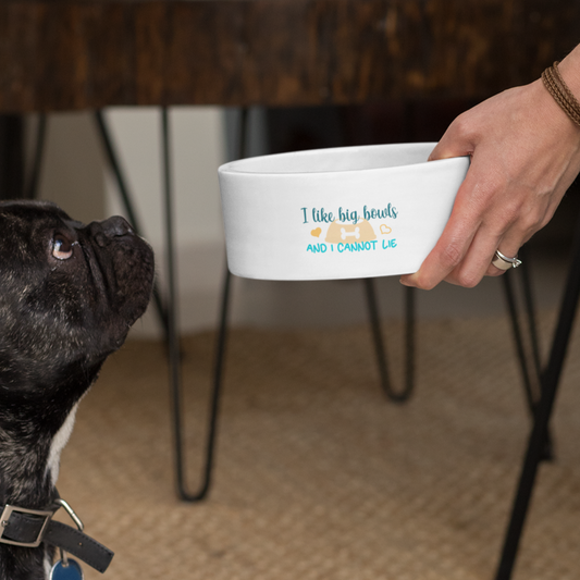 Pet Bowl with Quote I Like Big Bowls and I Cannot Lie