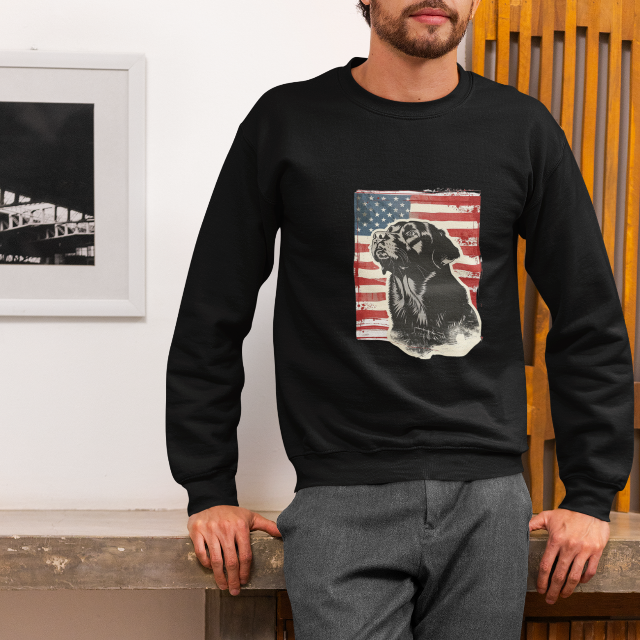 Labrador Patriotic Sweatshirt